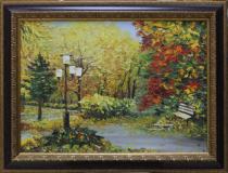 Осенний парк  Артикул 2225 Художник Марина Илышева  50Х70  Холст, масло  Цена 16000р.