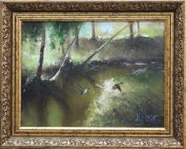 Река Сходня Артикул 4010 Художник Игорь Медведев 30Х40 Холст, масло, Цена 15000р. 2017 год