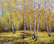 Осень золотая  Артикул 2218 Художник Олег Подгорнов  50Х60  Холст, масло  Цена 25000р.