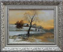 Зима  Артикул 2432 Художник Евгений Каковкин  30Х40  Холст, масло  Цена 9000р.