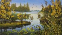 Теплый денек  Артикул 2223 Художник Юлия Кольцова  40Х70  Холст, масло  Цена 10000р.