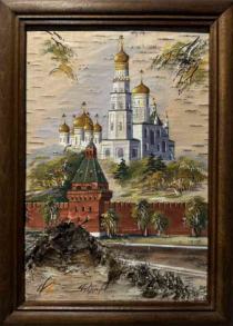 Кремль Артикул 6015 Художник Марина Гаврилова 25Х30 Береста, Темпера Цена 16000р.