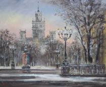 Москва.Парк  Артикул 2621  Художник Виктория Шеренкова  50Х60  Холст, масло  Цена 10000р.