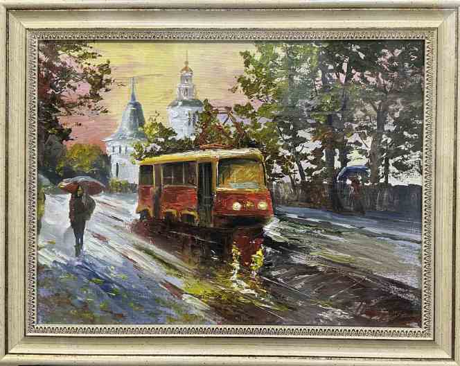Дождливый день Артикул 2636 Художник Белла Калашникова Холст, масло Размер 30Х40 Цена 12000р.