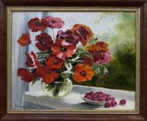 Маки Артикул 3059 Художник Инна Зубарева 40Х50 Холст, масло Цена 18000р.