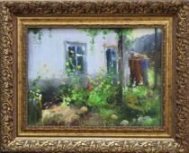 Палисадник Артикул 4009 Художник Игорь Медведев 30Х40 Холст, масло, Цена 15000р. 2017 год